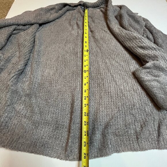 Barefoot Dreams CozyChic Lite Coastal Cardi Cardigan XL Brown Beige Waffle Cabin - Picture 9 of 9